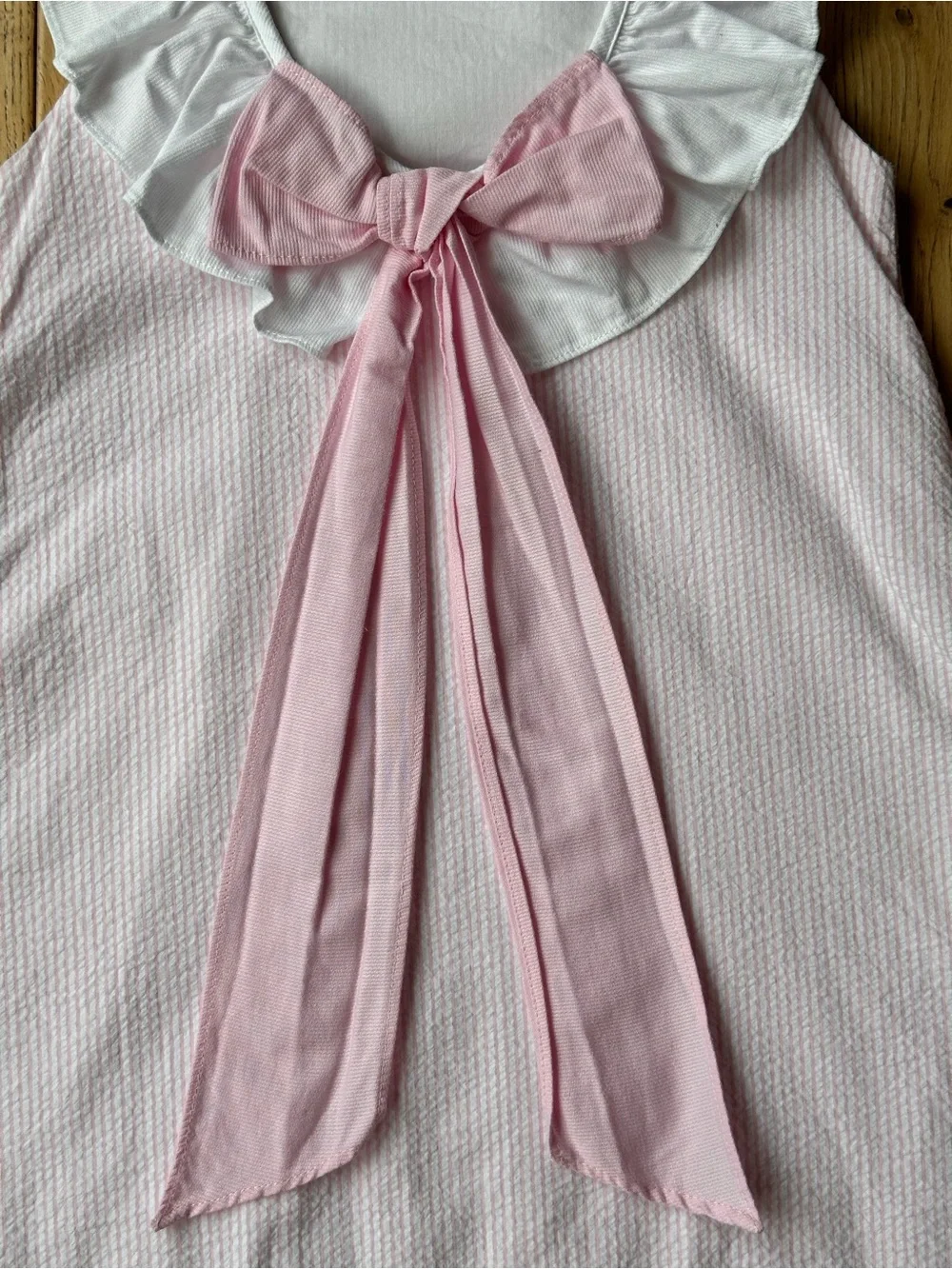 The Oaks Apparel Co. seersucker ruffle